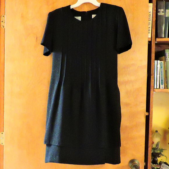 KARIN STEVENS women's Dress sz 10 Black - Picture 2 of 7